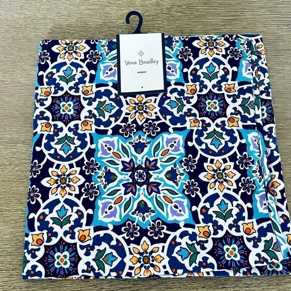Vera Bradley Lisbon Medallion Moroccan Boho Kitchen Apron - Picture 2 of 3